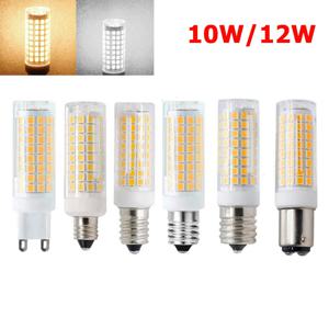 밝기 조절 가능 LED 콘 라이트 102LED 전구, 차가운 또는 따뜻한 흰색, G4, G8, G9, E11, E12, E14, E17, BA15D, GY6.35, 10W, 12W, 2835 SMD, 220V, 110V