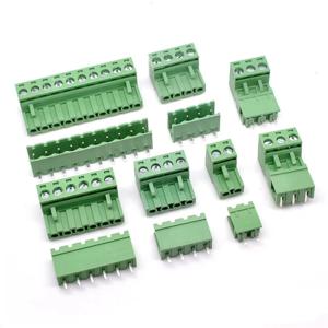 100PCs 피치 5.08mm 터미널 블록 커넥터, 2EDG 5.08mm 2-12 핀 PCB 나사 커넥터 터미널 블록, KF2EDG 소켓 PCB 나사