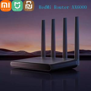 샤오미 레드미 라우터 AX6000 WiFi6 2.4G 5G 쿼드 코어 CPU 5952Mbs 메쉬 리피터 8 채널 신호 네트워크 증폭기 MiJia 앱