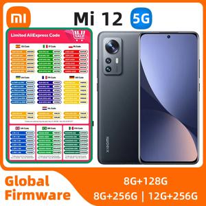 샤오미 미 12 안드로이드 5G 잠금 해제 6.28 인치, 12GB RAM, 256GB ROM, 모든 색상, 좋은 상태, 정품 중고 휴대폰