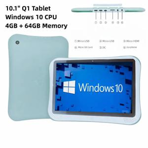 인텔 아톰 x5-Z8350 CPU 태블릿 PC, 64 비트, 10.1 인치, Q1, 윈도우 10, 쿼드 코어, 4GB DDR RAM, 64GB ROM, 8000mAh 배터리, HDMI 호환