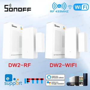 SONOFF DW2 와이파이 무선 보안 문짝 창 센서 알람 감지기, 433MHZ RF 스마트 장면 EWeLink 앱 원격 스마트 홈 보안