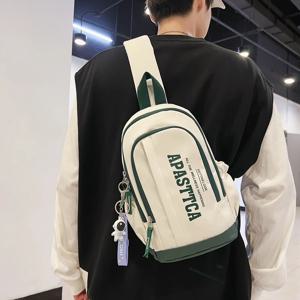 새로운 스타일 남자 가슴 가방 대용량 여행 캐주얼 작은 배낭 여성 일본 작업복 유행 스포츠 Crossbody 가방