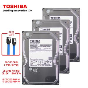 도시바 데스크탑 컴퓨터 HDD, 3.5 인치 내장 기계식 하드 디스크, SATA3, 6 Gb/s 하드 디스크, 1TB, 2TB, 5700-7200 RPM 버퍼, 500GB