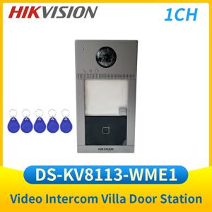 Hikvision 와이파이 비디오 인터콤, 빌라 문짝 스테이션 초인종, 출입 통제 DS-KV8113-WME1, DS-KV8102-IM 교체