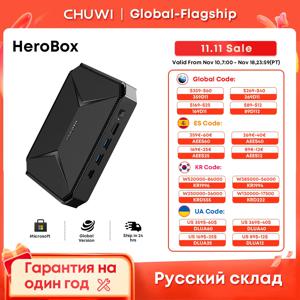 CHUWI Herobox 게이밍 미니 PC, 인텔 N100 UHD 그래픽, 12 세대 윈도우 11, 8GB RAM, 256G SSD, 와이파이 6, 블루투스 5.2 VAG