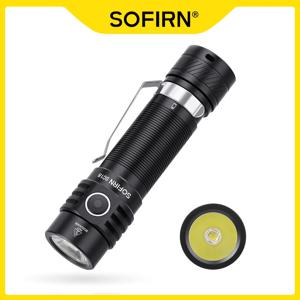 Sofirn SC18 EDC LED 손전등, TIR 광학 렌즈 랜턴, USB C 충전식 토치, SST40, 18650 전원 표시기, 1800루멘