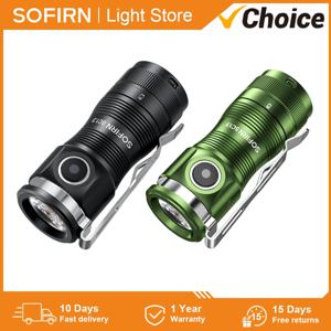 Sofirn 미니 전술 18350 손전등, SC13, SST40, 6000K LED, 1300lm, 519A, 5000K 키체인, 비상 토치, 강력한 램프