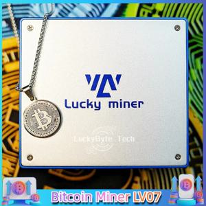 럭키 마이너 LV07 비트코인 암호화 솔로 마이너 BTC BCH BSV DGB 1TBH/S SHA256 BM1366 BTC 마이닝 기계, ASIC 복권 채굴기 신제품