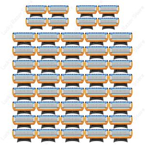 퓨전 5 면도날 5 레이어 안전 수동 면도 헤드 교체 수염 면도기 리필 카세트, 남성용 얼굴 관리용, 신제품
