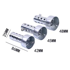범용 오토바이 배기 머플러, 조정 가능한 소음기, Db 킬러 파이프 팁 오토바이, 수정 액세서리, 35mm, 42mm, 45mm, 48mm