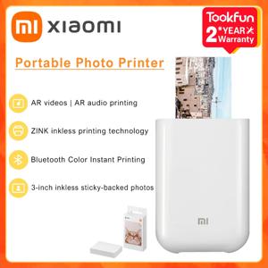 (쿠폰: ₩3983) 글로벌 버전 원본 Xiaomi 미니 포토 프린터 ZINK Inkless 기술 Multifuncion AR 비디오 인쇄 블루투스 5.0 휴대용