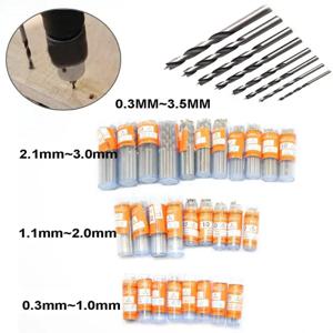 핸드 HSS 스트레이트 생크 트위스트 드릴, 금속 고속강 0.3-3.5mm PCB 미니 목재 드릴링 쥬얼리 도구 비트, 박스당 10 개