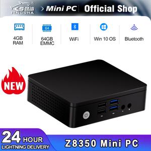 듀얼 디스플레이 와이파이 컴퓨터 사무실 TV 박스, 최신 미니 PC X5 Z8350, 4GB RAM, 64GB SSD, 윈도우 10 리눅스 지지대, 2.5 인치 HDD VGA HD