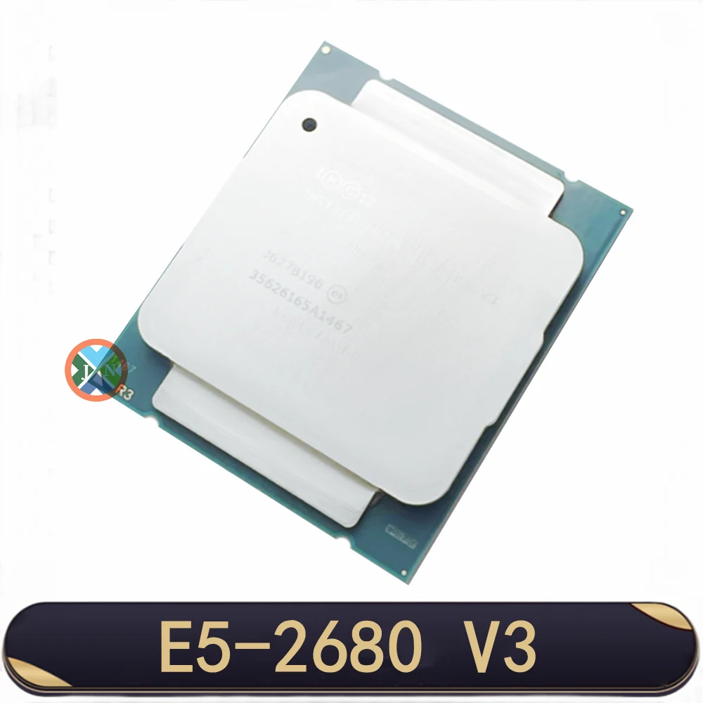 제온 E5 2680 V3 프로세서, SR1XP, 2.5Ghz, 12 코어, 30MB 소켓, LGA 2011-3 CPU, E5 2680V3 CPU E5-2680V3