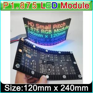 PIN2DMD P1.875 LED 소프트 모듈 120x240mm,P1.875 LED 플렉시블 패널, HUB75 핀아웃 실내 풀 컬러 LED 곡선 LED 디스플레이 모듈