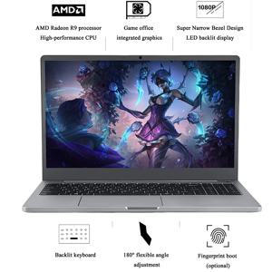 게임용 노트북, 15.6 인치 32G + 2T SSD, AMD R9 4900H, 윈도우 11, 6 코어, 올 메탈 컴퓨터, C 타입, 개방형