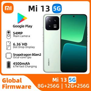 샤오미 미 13 안드로이드 5G 잠금 해제 6.36 인치, 12GB RAM, 256GB ROM, 모든 색상, 좋은 상태, 정품 중고 휴대폰