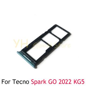 Tecno Spark GO 2021 2022 2023 KG5 BF7 심 카드 슬롯 트레이 거치대 심 카드 수리 부품