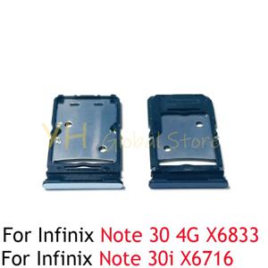 SIM 카드 슬롯 트레이 거치대, Infinix Note 30 4G X6833 / 30i X6716 용, SIM 카드 수리 부품