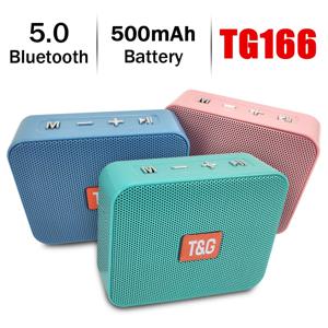 TG166 휴대용 블루투스 스피커, 무선 미니 베이스 칼럼 붐박스, BT, USB, TF, AUX 재생, 야외 확성기, 스마트폰, 태블릿용