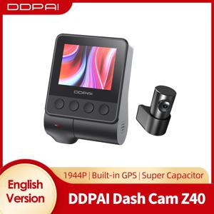 DDPAI Z40 자동차 카메라 레코더, 대시 캠, 소니 IMX335 1944P HD 비디오, GPS 추적 360, 회전 와이파이 DVR 24 시간 주차 보호기