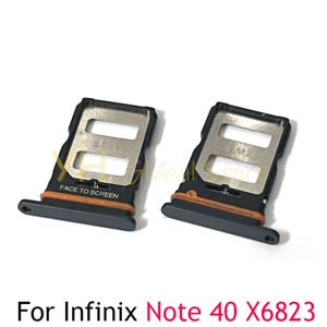 Infinix Note 40 X6823 용 SIM 카드 슬롯 트레이 거치대, SIM 카드 수리 부품