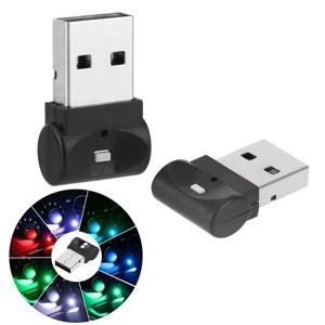 미니 USB 자동차 풋 라이트, PC 자동차 인테리어, RGB LED 분위기 조명, 장식 램프, 플러그 앤 플레이 비상 조명, 7 가지 색상