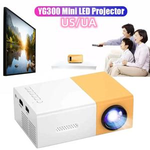 휴대용 미니 LED 프로젝터, 1080P HDMI 호환, USB 오디오, 홈 미디어 비디오 플레이어, Yg300 업그레이드 버전