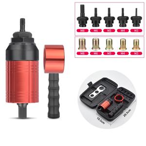 전기 리벳 너트 건 M3 M4 M5 M6 M8, 무선 리벳팅 전기 드릴 어댑터 도구 풀 리벳 건 알루미늄 네일 건