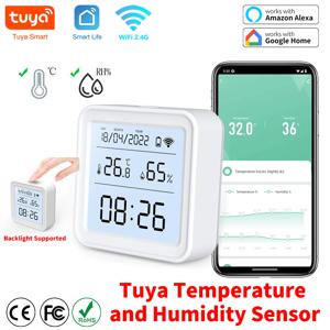 투야 와이파이 온도 습도 센서, 실내 습도계 온도계 감지기, 스마트 라이프 원격 제어, 알렉사 구글 홈 지원