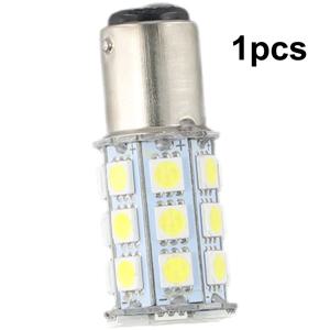 캐빈 해양 보트 LED 내부 조명 전구, 화이트 27-SMD BA15D, 1004 1076 1142, 3 칩 5050 테일 브레이크 정지등, 1 개