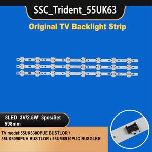 TV-037 LG 55 인치 SSC _ Trident_55UK63, 3V 8led TV 백라이트 스트립, BUSTLO용, AT5_REV1.0_171201 55UK6300PUE