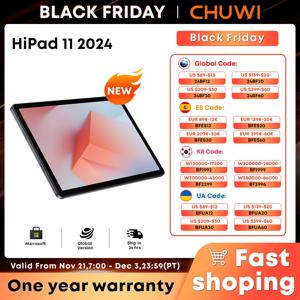 글로벌 버전 2024 CHUWI HiPad 11 태블릿, 안드로이드 14, 10.95 인치 FHD, 6GB RAM, 128GB ROM 태블릿, 7000MAH 배터리, 2.4G, 5G 와이파이 태블릿