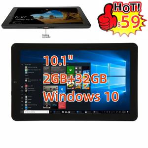 인텔 아톰 X5-Z8350 32 비트 쿼드 코어 CPU, 1280x800 IPS DC 포트 듀얼 카메라, 윈도우 10 태블릿, 10.1 인치 RCA, 2GB RAM, 32GB ROM, 신제품