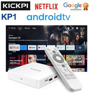 KICKPI 구글 및 넷플릭스 TV 박스, 안드로이드 11, Amlogic S905Y4, 지지대 AV1, 1080P, H.265, 4K 와이파이, BT 음성 입력 미디어 플레이어, KP1, 2GB, 32GB