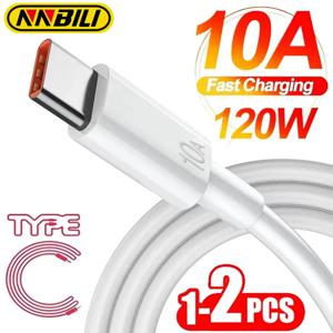 NNBILI USB C타입 케이블, 초고속 충전 라인, 샤오미, 삼성, 화웨이 아너용, 고속 충전, USB C 케이블, 데이터 코드, 120W, 10A