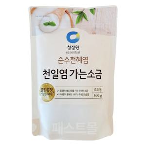 청정원 순수천혜염 천일염 가는소금 500g