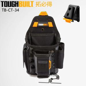 TOUGHBUILT TB-CT-34 소형 전기공 파우치, 견고한 6 층 건설 보관 도구 키트, 13 개 포켓 조절 가능