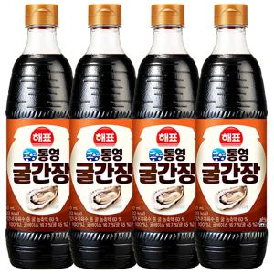 해표 통영 굴간장 840ml 4개