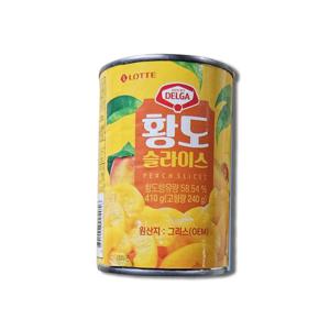 롯데 델가 황도슬라이스 410g