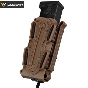 IDOGEAR 탄창 파우치, 패스트매그 벨트 클립, 플라스틱 몰리 파우치 백, 9mm 소프트쉘 G-코드 피스톨 맥 캐리어