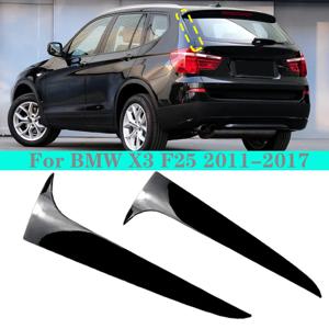 자동차 후면 윈도우 사이드 스플리터 트렁크 디퓨저 카나드 스포일러 ABS, BMW X3 F25 2011-2017 용, 자동차 글로스 블랙 스포일러 액세서리