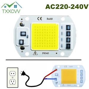 220V COB 칩 LED 램프 10W 20W 30W 50W 스마트 IC 필요 없음 드라이버 LED 전구 3W 5W 7W 9W, 투광 조명 스포트라이트 조명