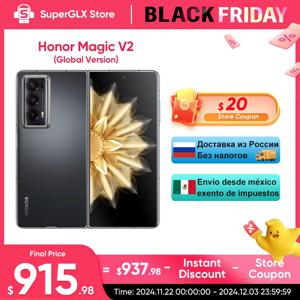 Honor Magic V2 글로벌 버전 접이식 LTPO OLED 120Hz 디스플레이, 7.92 인치 50MP 후면 카메라, 스냅드래곤 8 + 2 세대 5000mAh 66W NFC, 5G