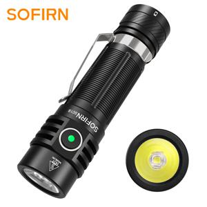 Sofirn SC18 EDC LED 손전등, TIR 광학 렌즈 랜턴, USB C 충전식 토치, SST40, 18650 전원 표시기, 1800루멘