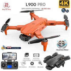 L900 Pro GPS 드론, 4K 전문 HD 듀얼 카메라, 5G 와이파이 사진, 브러시리스 접이식 쿼드콥터, RC 거리 1.2km 드론 장난감