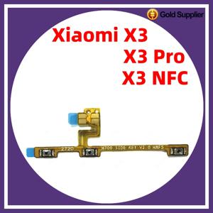 샤오미 포코 x3 프로 x3 NFC 전원 켜기 끄기 볼륨 카메라 키 단추 스위치 플렉스 케이블 교체