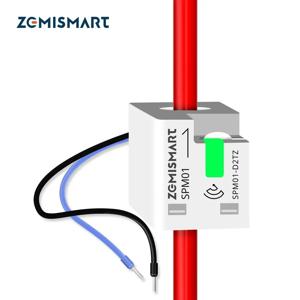 Zemismart 스마트 에너지 계량기 투야 지그비 와이파이 모니터, 전기 센서 실시간 측정, Zigbee2mqtt, 홈 어시스턴트 제어, 63A