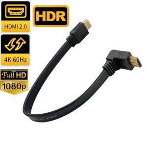 앵글 HDMI 케이블 90 도 HDMI 2.0 짧은 케이블 30CM 평면 HDMI 2.0 케이블 코드 HDMI 2.0 4K 60Hz HDMI 2.0 A male to A male